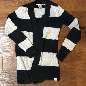 Roxy cardigan striped sweater grey/charcoal